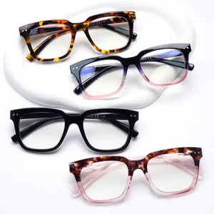 4-Pack Blue Light-blocking Reading Glasses, designed for women, feature stylish printed frames and an oversized design. Equipped with spring-loaded metal hinges, they cater to a variety of needs. They make an excellent choice for holiday gifts.