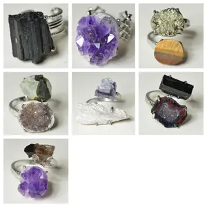 [No.318-324 Tray #11]Unique handmade crystal ring