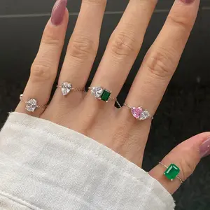 Adjustable Gem Rings