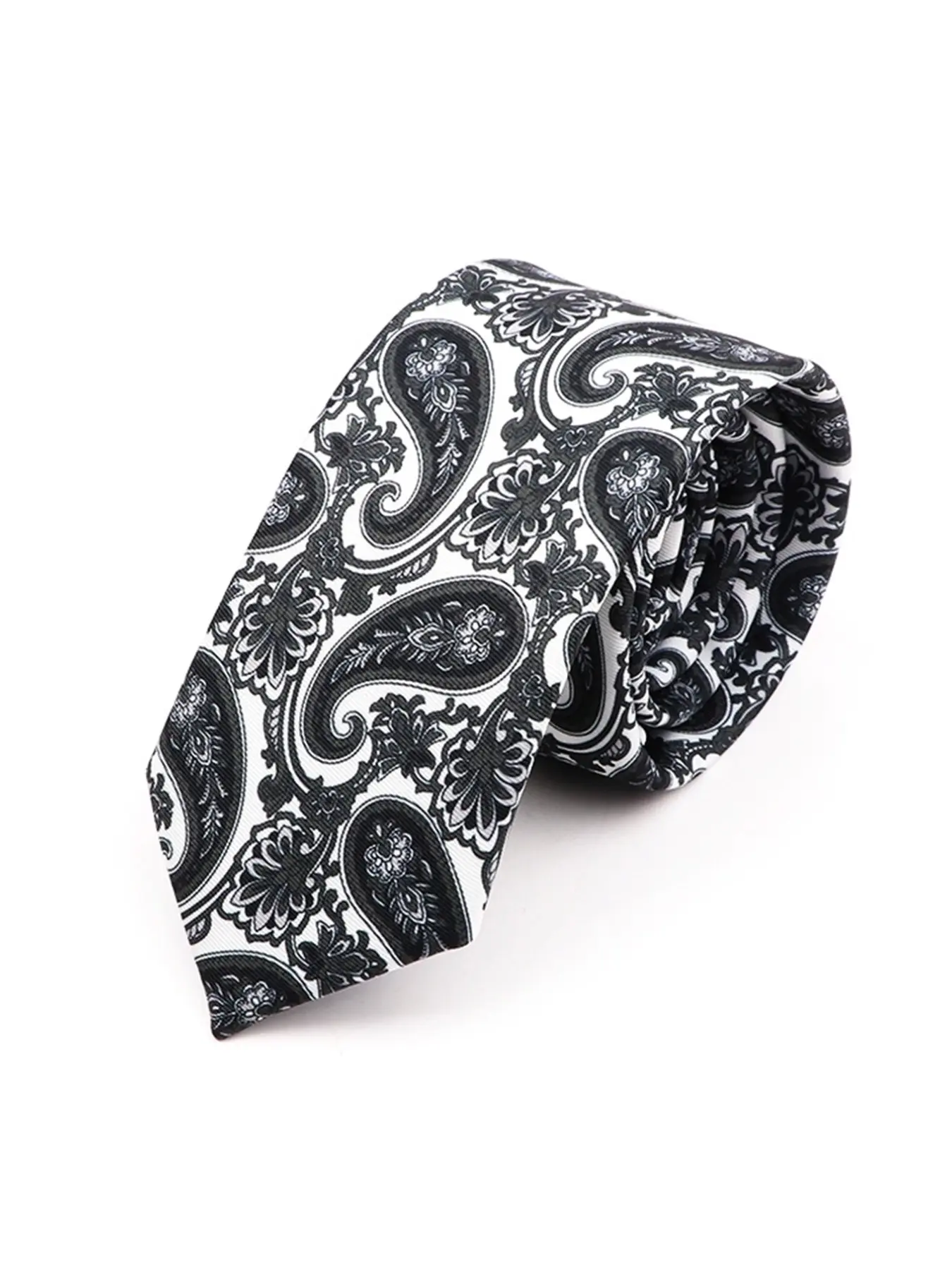 Men's 6cm Paisley Embroidered Tie, Fashion Lapel Accessory, Suitable for Formal and Casual Wear, All-Season Stylish Necktie, Floral Embroidery Tie, Casual Elegant Tie, Boho Casual Tie