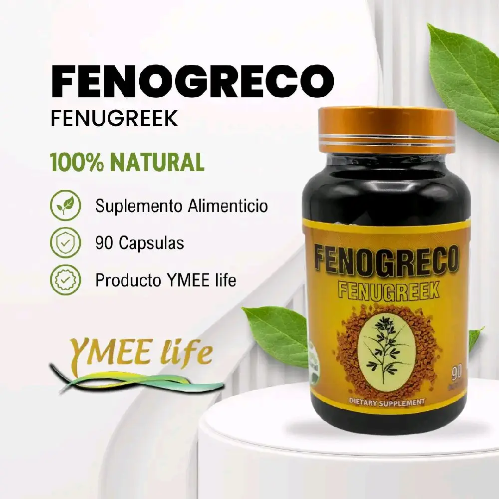 Natural Source Fenugreek Health Supplement - 90 Capsules, Nature-Infused, Anti-Inflammatory Support, Antioxidant Benefits, Digestive Aid, Hormonal Support, Breastfeeding Helper for Adults, Alimentary Supplement