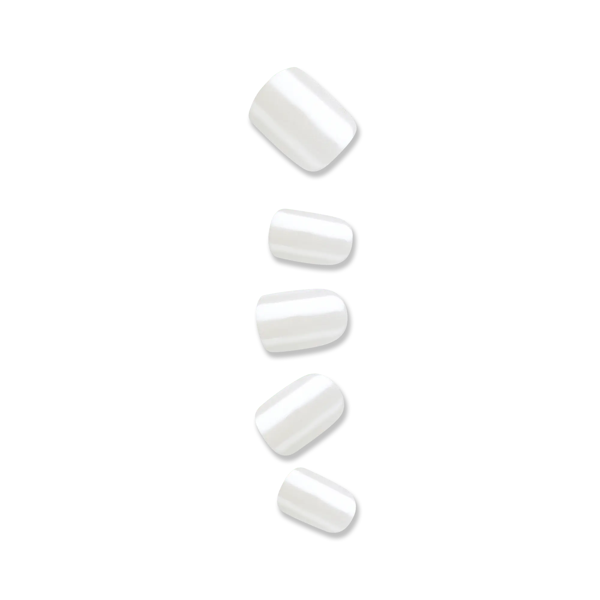 colorFX by Impress No Glue Fake Press On Nails - Universal | Solid, White, Short, Squoval, Manicure