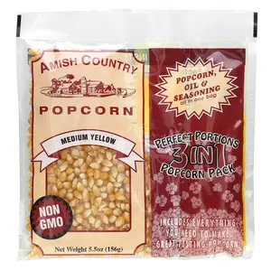 Amish Country Popcorn Perfect Portions 3 in 1 Popcorn Pack, Medium Yellow, 5.5 oz (156 g)
