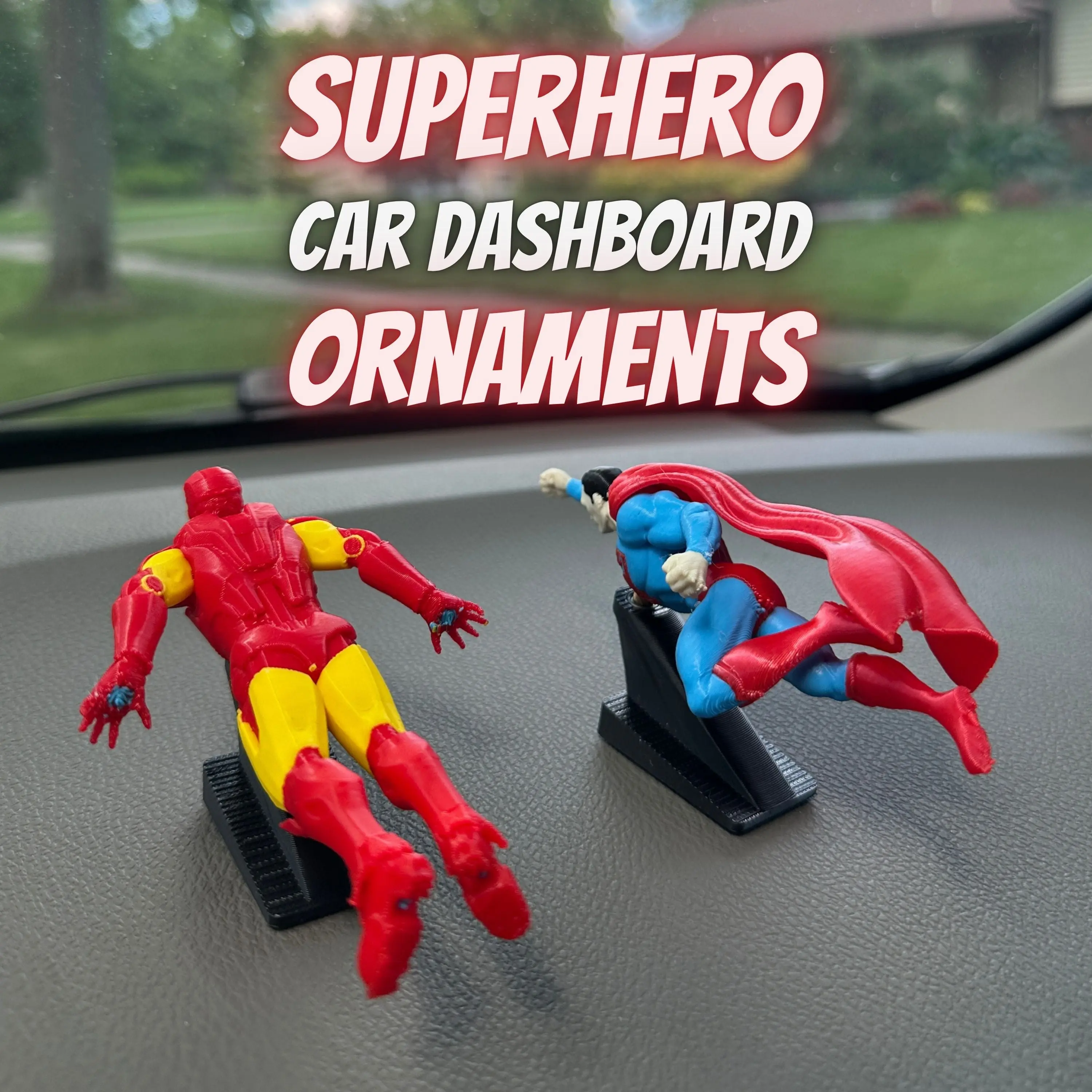 Superhero Dashboard Drift Ornaments