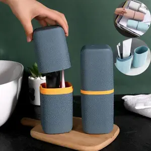 1pcs Portable Outdoor Travel Toothbrush Holder Camping Toothbrush Storage Organizer Toothpaste Box Household Supplies