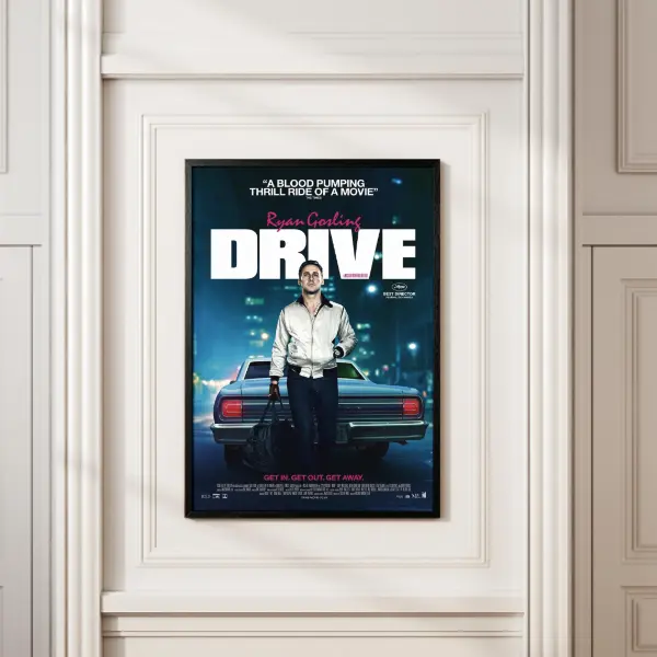 Drive Movie Poster, Unique Cinema Art, Fine Canvas Art Print, Perfect Gift for Film Enthusiasts, Home Decor