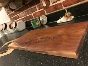 24x12 Live Edge Walnut Cutting Board Handmade Kitchen Board for Cooking and Serving