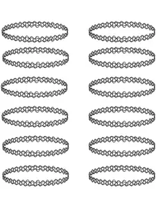 Choker Necklace, Fashionable Lacy Chain Necklace for Women & Girls, Casual Jewelry for Party, Daily Clothing Decor, Trendy All-match & Exquisite Jewelry for Birthday Gift, Dainty choker necklace