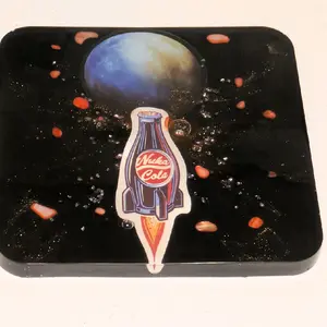 Fallout Nuka cola Rocket Resin Art coaster