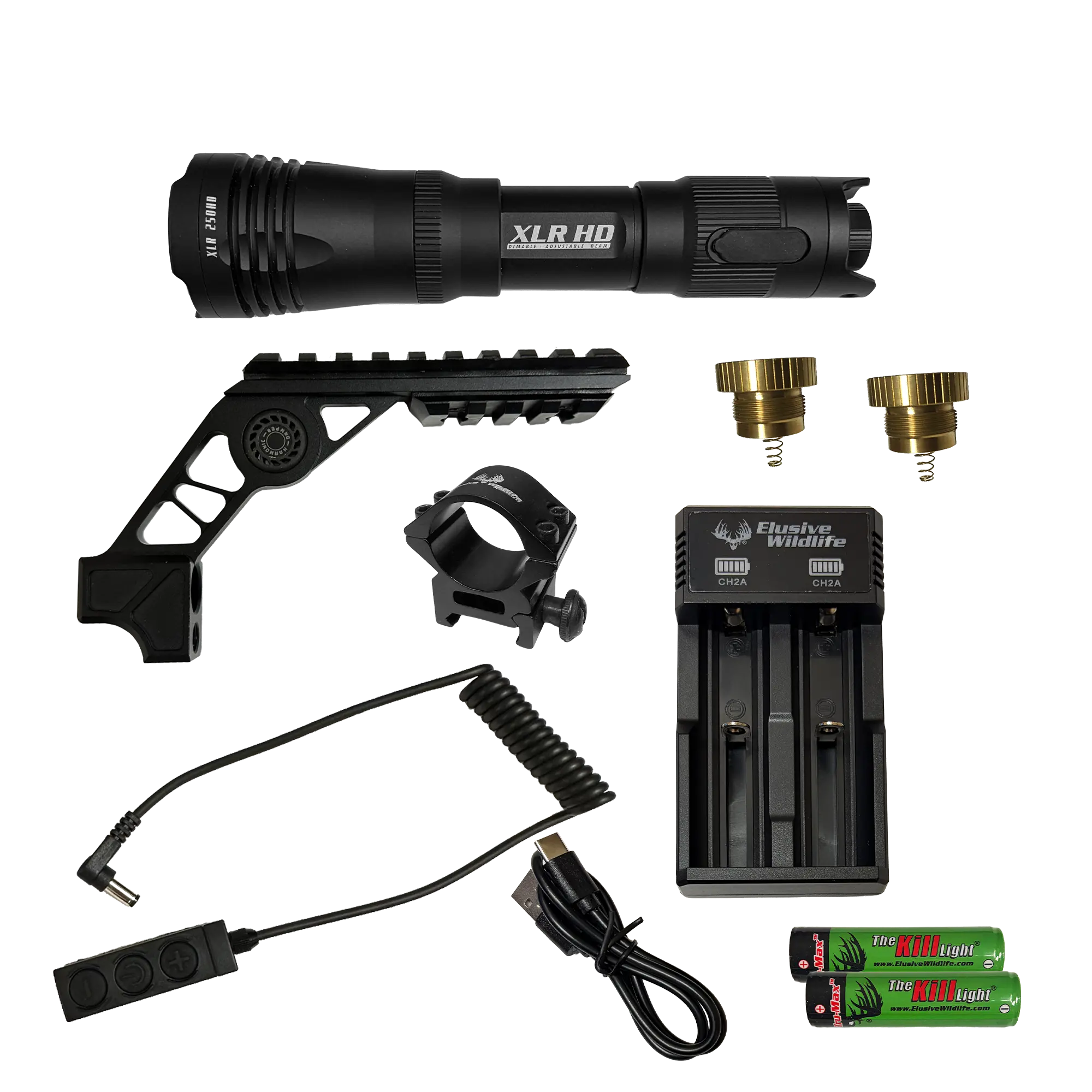 Kill Light® XLR 250HD PRO Bow Hunting Light Package | LED Archery Light Kit for Night Hunting Hogs, Predators & Varmints