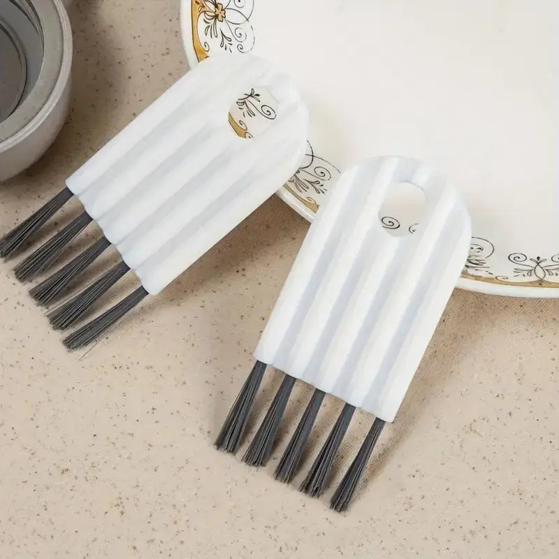 4pcs Multifunctional Computer Cleaning Brush Set, Soft Bristle Mini Bendable Cup Holder, Keyboard Dust Remover, Kitchen & Office Use, Versatile Cleaning Tool