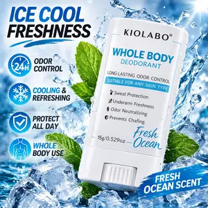 1pcs, GloryStart, Whole Body Deodorant Stick, Aluminum & Baking‑Soda Free, Gentle Fresh Ocean Scent Body Fragrance Stick for Daily Underarm & Body Use, Non‑Irritating Skin‑Friendly Formula