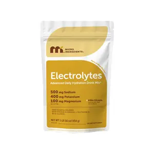 Micro Ingredients Electrolyte Powder Pina Colada (Pineapple) Flavor, 1lb