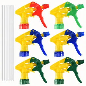 6 Pcs Heavy Duty Chemical Resistant Trigger Sprayer Spray Bottle Nozzle Head 6 Pcs Heavy Duty Chemical Resistant Trigger Sprayer Spray Bottle Nozzle Head