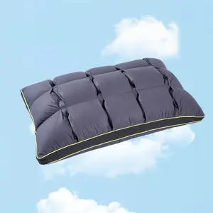 Soft Pillow  for Sleeping, Super Soft Support Down Alternative Pillow,  Cotton Shell Luxury Comfy Fluffy Bed Pillows for Sleep(Gray)