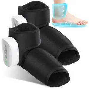 2 PCS Smart Air Compression Foot Massager with Heat Dual Zone Ankle & Foot Rechargeable Festival Gift USB Rechargeable Massagers