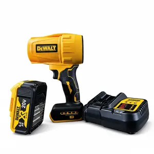DEWALT Hurricane Blower for Workshop Dust Cleaning and Outdoor Debris Removal, Designed for Rapid Airflow and One-Handed Operation, Featuring Ultra-Lightweight Build at 508g for Extended Use