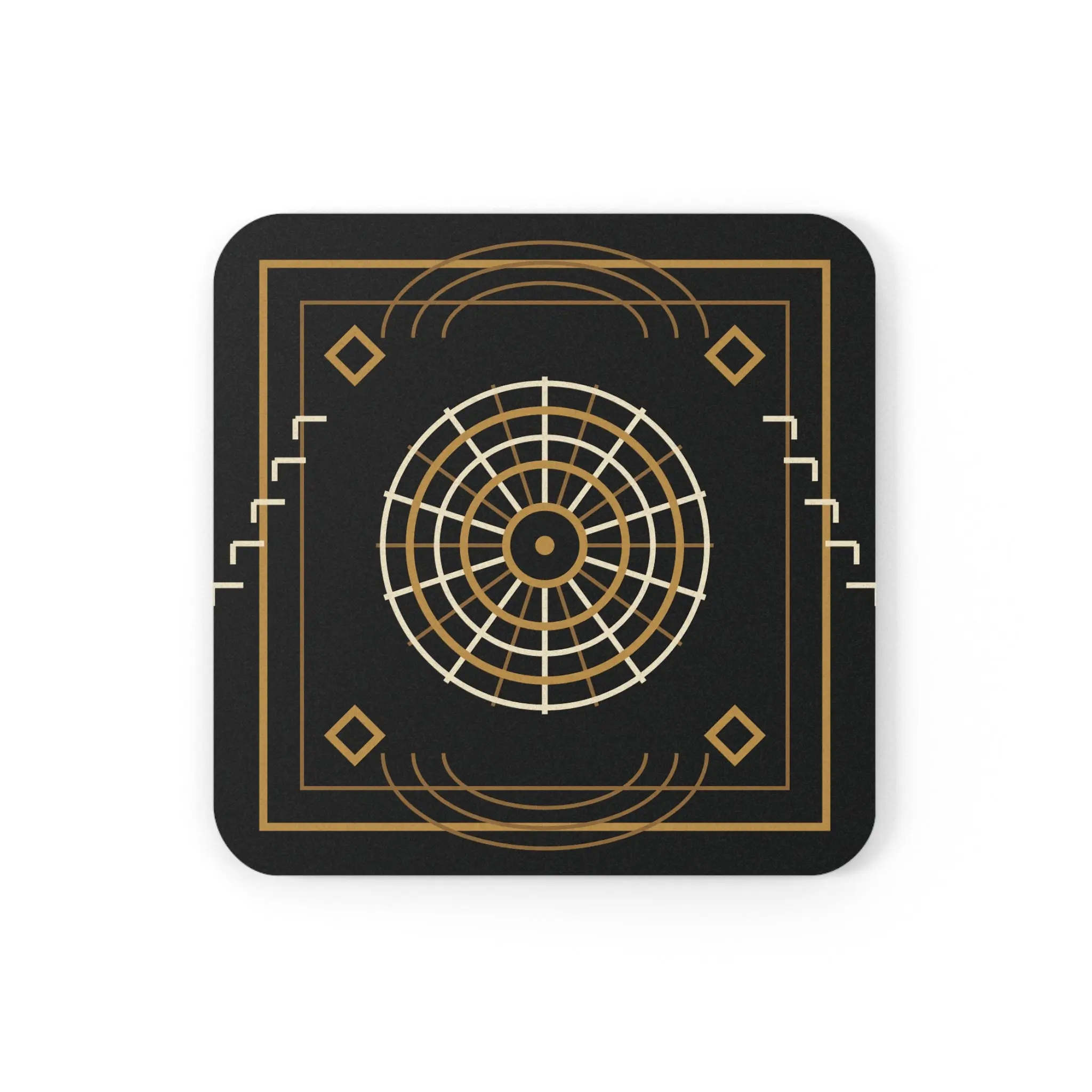 VELORA Neo-Deco Cork Back Coaster