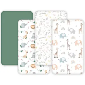 Crib Sheet Set for Baby Bedding, Soft Breathable Fabric, Easy Care Design, Perfect Fit Crib Mattress Protector, Essential Nursery Accessory, Fitted Crib Sheets