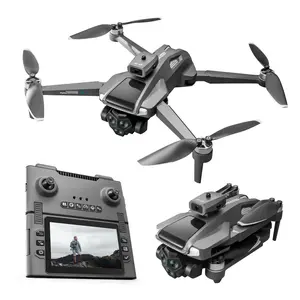 M66 Foldable Drone Dual Battery Version | 480P HD Aerial Shooting | 60 Mins Dual-Battery Flight Time | 4.3-inch Remote Control Screen | 360° Rotation + Smart Obstacle Avoidance | 3280ft Control Range | Beginner Gift Set (Incl. Storage Bag)