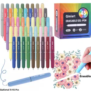Erasable Gel Pens, Writing Stationery, 9/45 Colors Rotary Retractable Fine Point Erasable Pens,Vibrant Color Selection,Cute Eggshell Design,Erasable Ink,Make Mistakes Disappear for Drawing Writing Planner and Crossword Puzzles