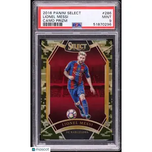 2016 Panini Select Lionel Messi #286 Camo Prizm PSA 9 /20 Pop 6