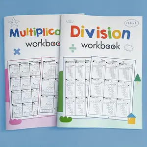 Multiplication Division Practice Books Set for Grades 3-5, Math Workbooks for Teenagers, Educational Mathematics Activity Book, Daily Practice Sheets, Learning Materials, Skill Improvement