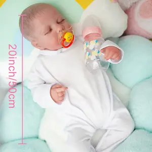VACOS Reborn Baby Dolls - 20 inches Realistic Newborn Soft Vinyl Baby Dolls Toy for Kids Age 3+ Reborn Sleeping