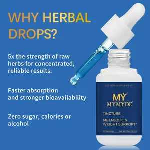 MYMYDEMetabolic Support Liquid Herbal Drops* | Antioxidant Rich, Alcohol-Free, Clinically-Tested, Certified Gluten-Free, PETA Certified Vegan & Cruelty-Free, Third Party Tested, Plant-Based, Made in the USA