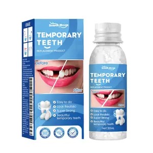 South Moon Moldable Dental Gel Dentures Temporary Fillings Cavities and Teeth Fillings Temporary Tooth Filling Denture Kit Oral false tooth fake