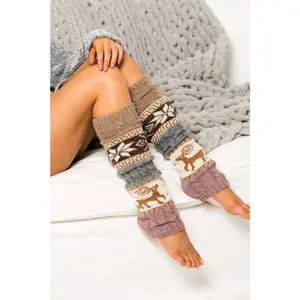 Nordic Snowflake Leg Warmers