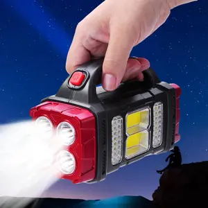 Portable Solar Powered Camping Light, Rechargeable Lamp, Multifunctional LED Solar Light for Camping, Christmas Gift