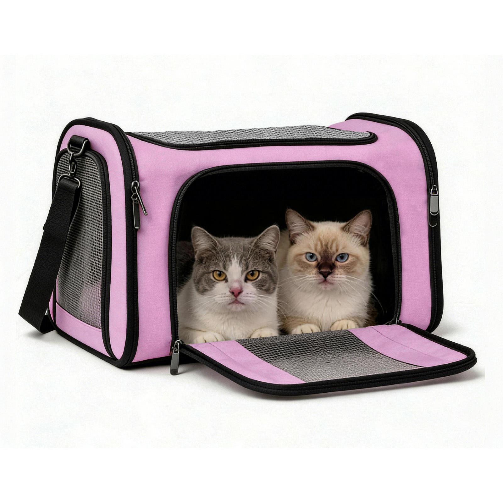COZPAW Large Cat Carriers Dog Carrier Pet Carrier for Large Cats Dogs Puppies up to 25Lbs, Big Dog Carrier Soft Sided, Collapsible Travel Puppy Carrier - Large