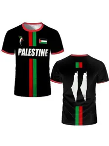 2025 New Palestine Football T-shirts Summer  Men's And Women Palestinian Jersey Gaza Kid's Tees Gifts Wholesale Unisex Soccer Jersey Sports Tops