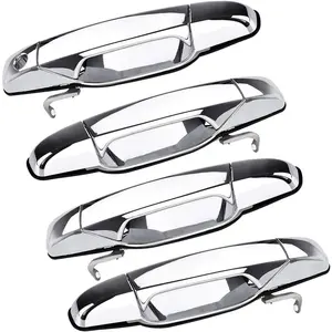 Waveports Outside Exterior Door Handle Front Rear Driver & Passenger Side Replacements for Cadillac Escalade Chevy Silverado GMC Sierra Yukon Pickup Truck SUV 2007 2008 2009 2010 2011 2012 2013 2014 Parts Automotive Car Vehiclegift,By Currestear