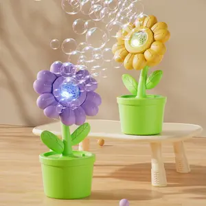 Sunflower Bubble Machine for Kids, Automatic Sunflower Bubble Blower, Indoor Outdoor Birthday Party Gift, Easter Christmas Present, Automatic Bubble Maker