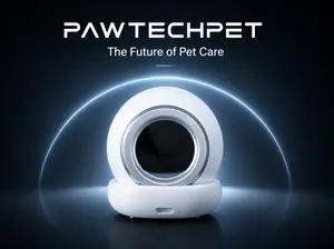 pawtech-Automatic Litter Box, Self Cleaning Litter Box, Cat Litter Box for Multiple Cats, Smart Automatic Cat Litter Box，with Smart APP Control and Health Monitoring, Safety Sensors, with Trash Bags, White Litterbox #Petlovers#TikTokShop#SummerPetHa