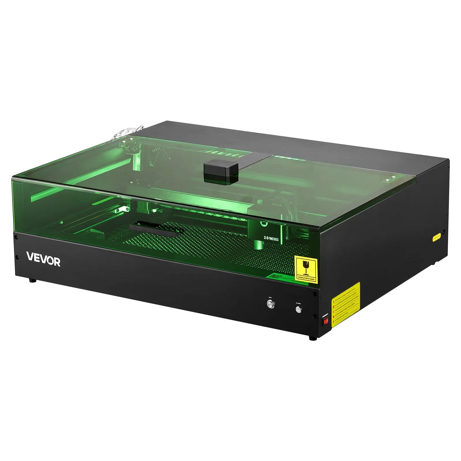 VEVOR Laser Engraver, 20W, Laser Engraving and Cutting Machine with Enclosure Camera, Laser Cutter, 36000 mm/min, 19.7 x 12.6 in Working Area, for Wood, Leather, Glass, Paper, Certain Metal, Class 1Summervibes