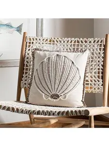 Safavieh 18" x 18" Della Seashell Pillow