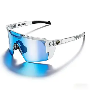 ANSI Z87+ Polarized Safety Sunglasses for Men & Women, Anti-Glare Mirrored Lens, Lightweight Durable Square Frame with Case