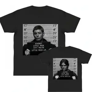 Dean and Sam Supernatural Meme 90s graphic Shirt Funny Meme Gift for Men Women Crew Neck Trending  y2k cotton fashion Streetwear Shortsleeve Top Trending yaoi lover