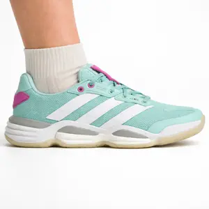Adidas Women's Teal/White Stabil 16 Sneakers, IE3586 (No Box)