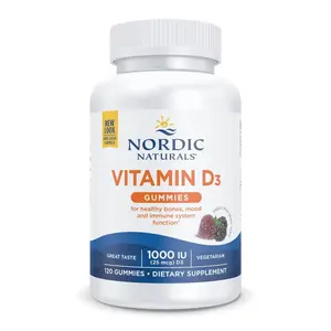 Nordic Naturals Vitamin D3 Gummies - Natural Cholecalciferol Vitamin D, 120 Ct