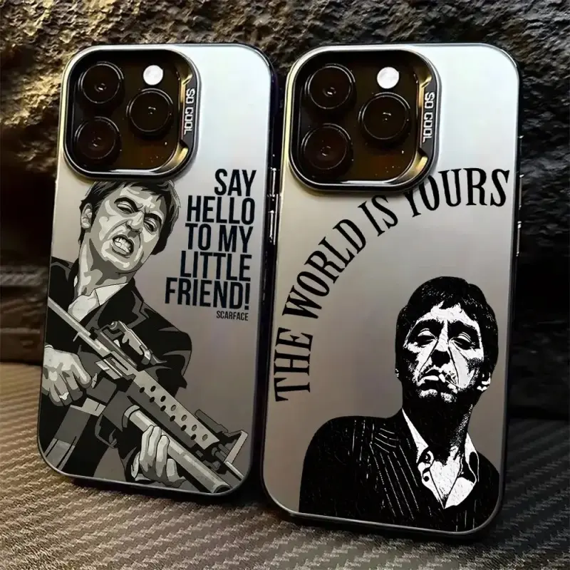 Fashion Scarface Movie Smartphone Case - Protective, Durable Polycarbonate Handheld Cover for iPhone 17/16/15/14/13/12/11 ProMax Plus,for Samsung Devices, Ideal Gift for Fans