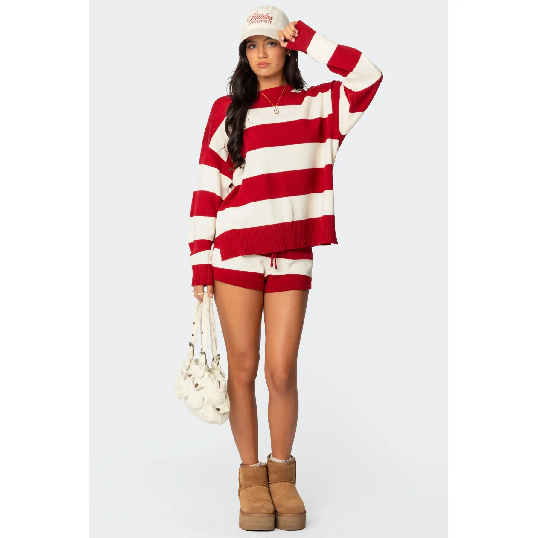 Riley Striped Knit Shorts