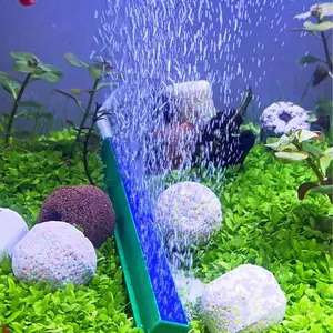 Blue Oxygen Stone for Fish Tank, Aquarium Oxygenating Rock, Enhances Water Quality, Ideal for Aquatic Environments