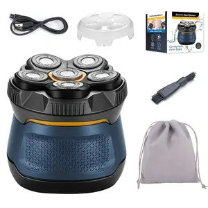 Premium Balding Tool, Upgraded Floating Head Razor, IPX7 Rating. Electric shaver for short hair, beards, and body hair. Portable grooming razor for men. Essential for home beauty routines. Fast charging Ergonomic Razor Blade Collection