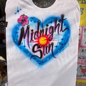 Personalized Airbrush T-Shirt Design  midnight