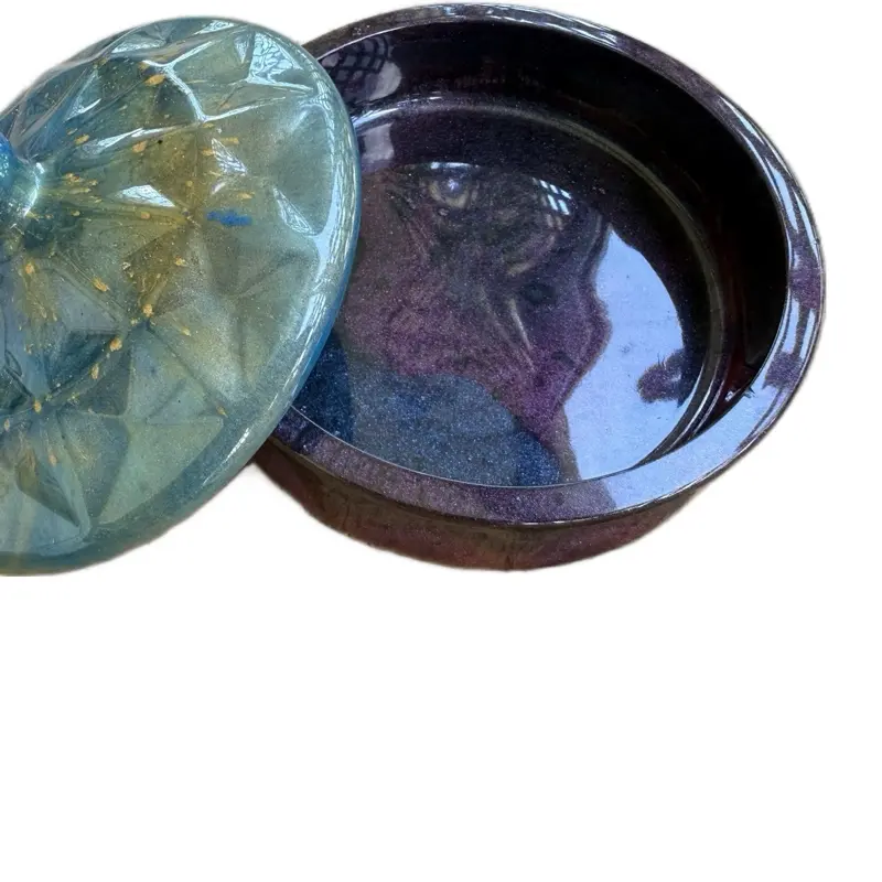 Handmade Resin Geometric Trinket Boxes (Customizable)