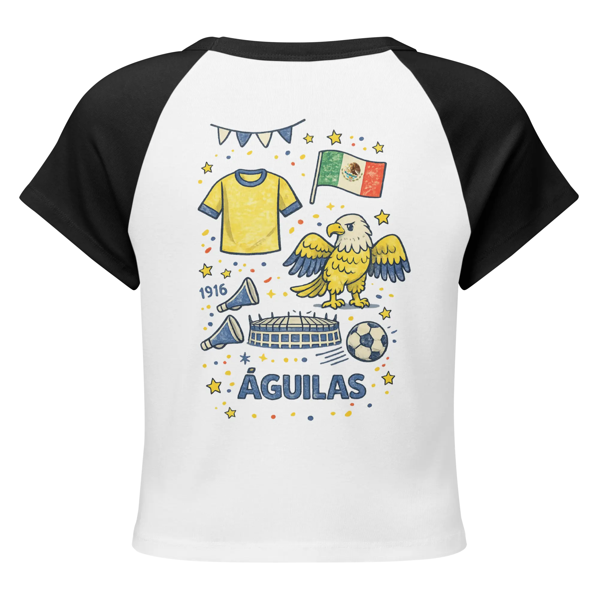 México Soccer Baby Tee, Latina Fútbol Raglan, Heritage Fan Tee, Casual, Shortsleeve, Soft
